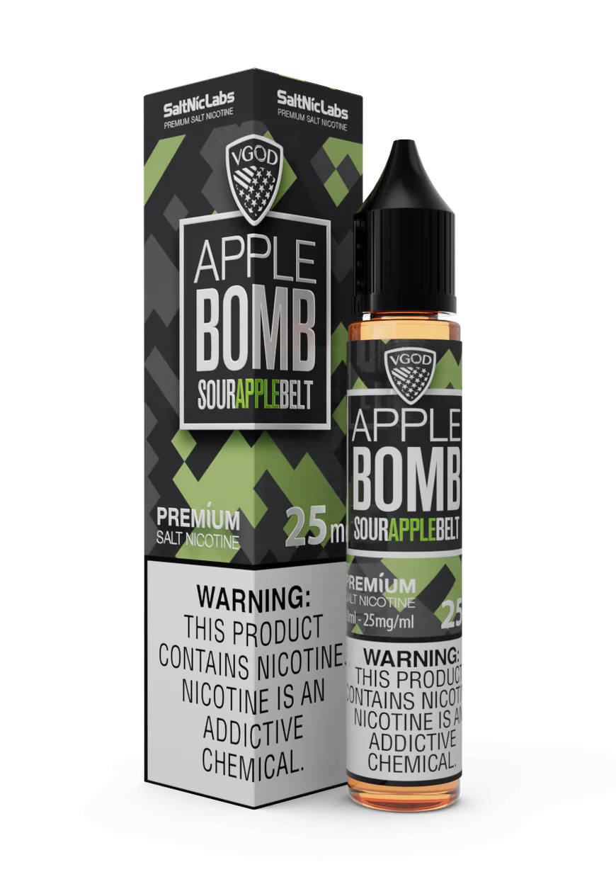 APPLE BOMB 30ML VGOD NON ICED SALT NIC APPLE BOMB 30ML VGOD NON ICED SALT NIC - Image 1