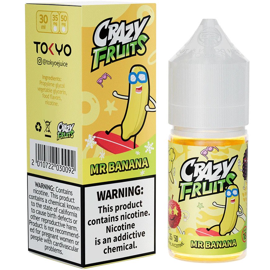 BANANA ICE 30ML TOKYO CRAZY FRUITS Tokyo Crazy Fruits Banana Ice 30ml - Image 1