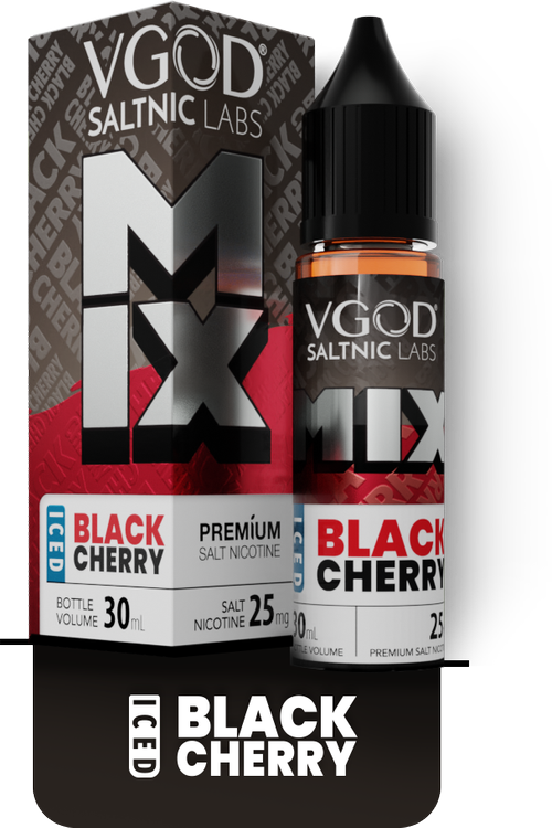 BLACK CHERRY ICED 30ML VGOD MIX SALT NIC BLACK CHERRY ICED 30ML VGOD MIX SALT NIC - Image 1