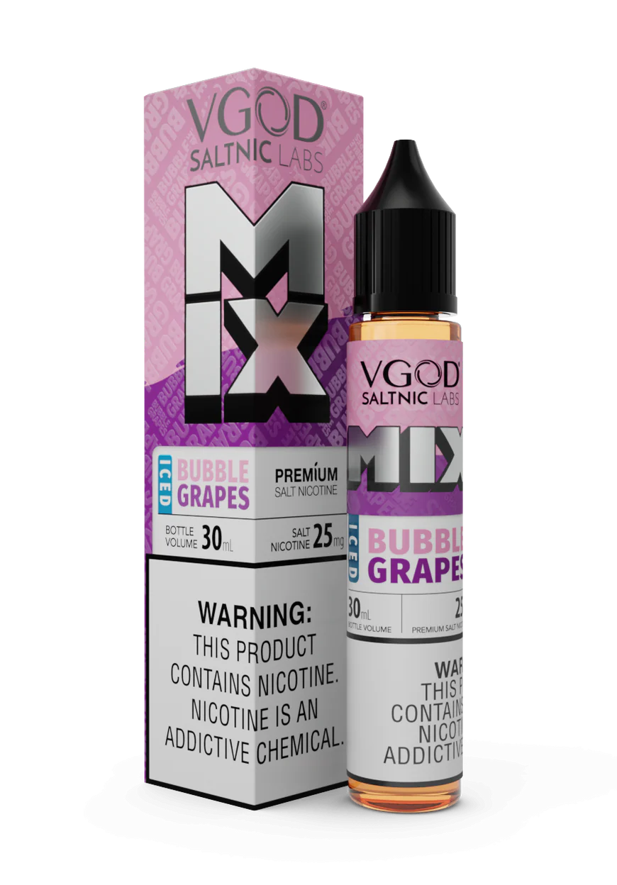 BUBBLE GRAPES 30ML VGOD MIX SALT NIC BUBBLE GRAPES 30ML VGOD MIX SALT NIC - Image 1