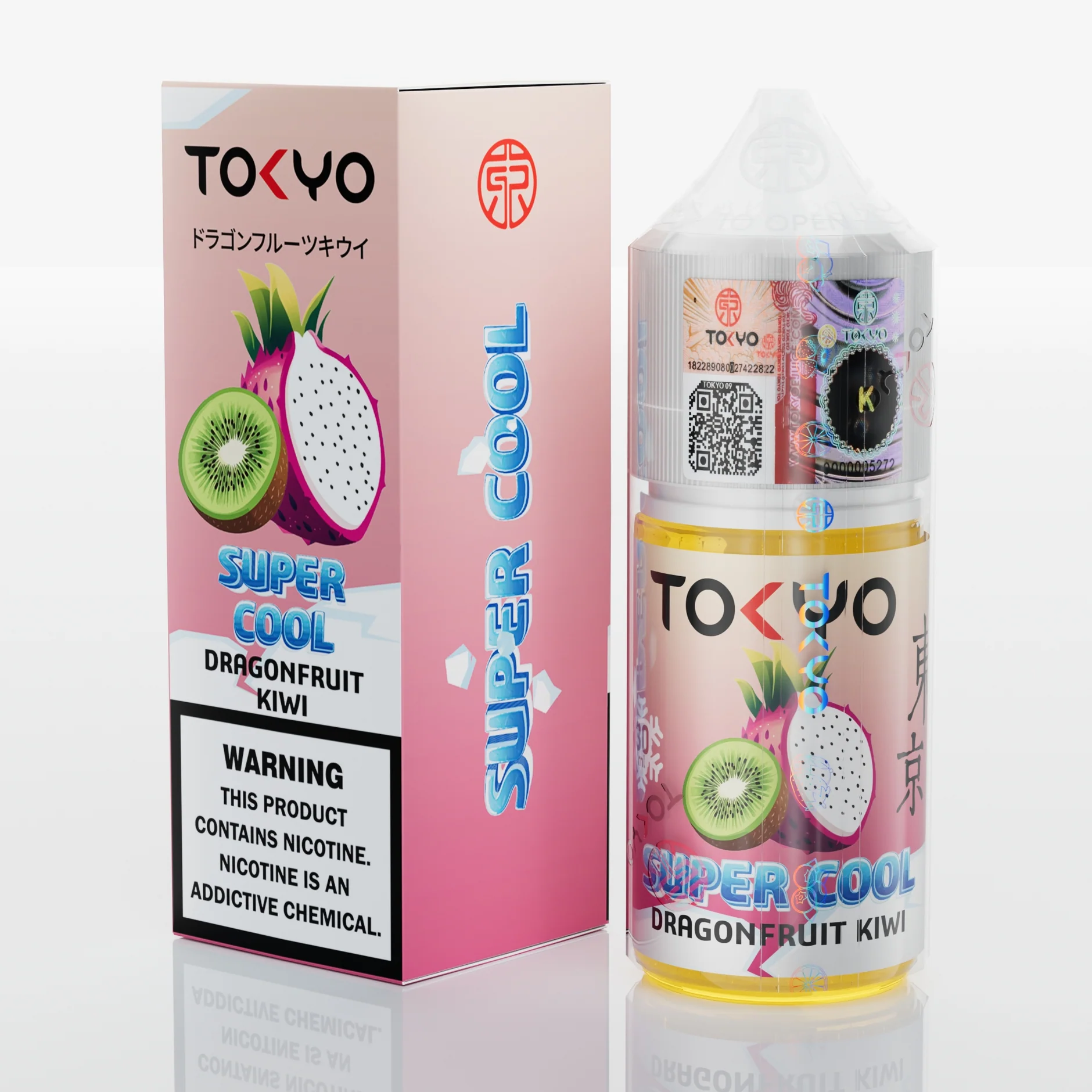 DRAGON FRUIT KIWI 30ML TOKYO SUPER COOL Tokyo Super Cool Dragon Fruit Kiwi 30ml - Image 1
