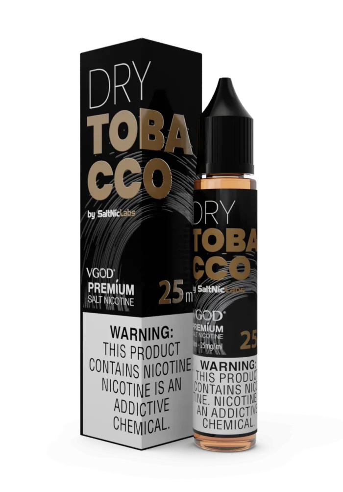 DRY TOBACCO 30ML VGOD NON ICED SALT NIC 1 Vape Craze DRY TOBACCO 30ML VGOD NON ICED SALT NIC 1