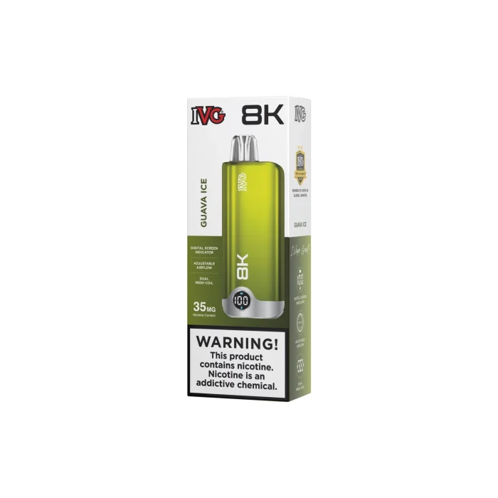 GUAVA ICE IVG 8K DISPOSABLE 1 Vape Craze GUAVA ICE IVG 8K DISPOSABLE 1