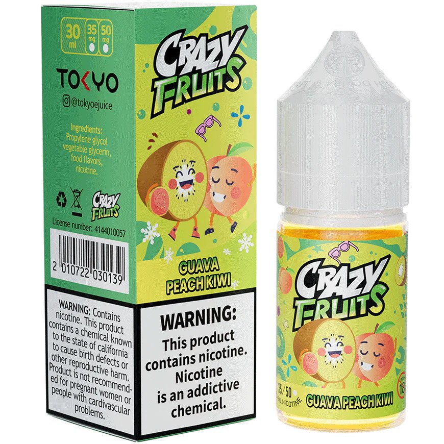 GUAVA PEACH KIWI 30ML TOKYO CRAZY FRUITS Tokyo Crazy Fruits Guava Peach Kiwi 30ml - Image 1