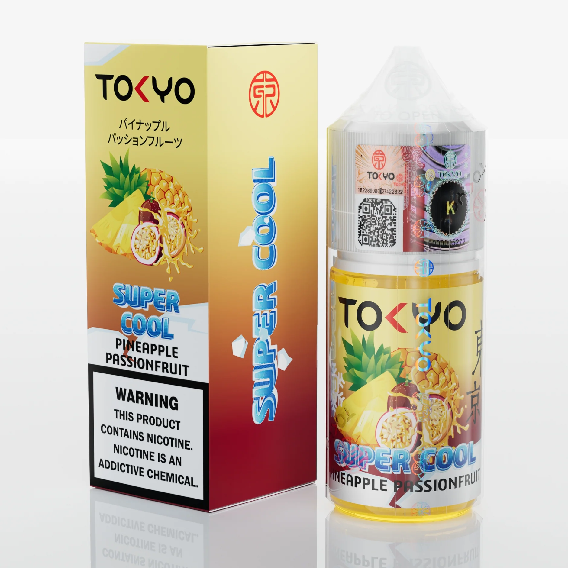 PINEAPPLE PASSIONFRUIT ICE 30ML TOKYO SUPER COOL Pineapple Passionfruit Ice 30ml Tokyo Super Cool - Image 1