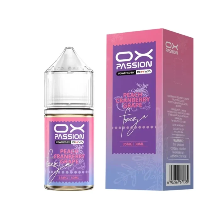 Peach Cranberry Grape 30ml Ox Passion Powered by Oxva 35 55mg