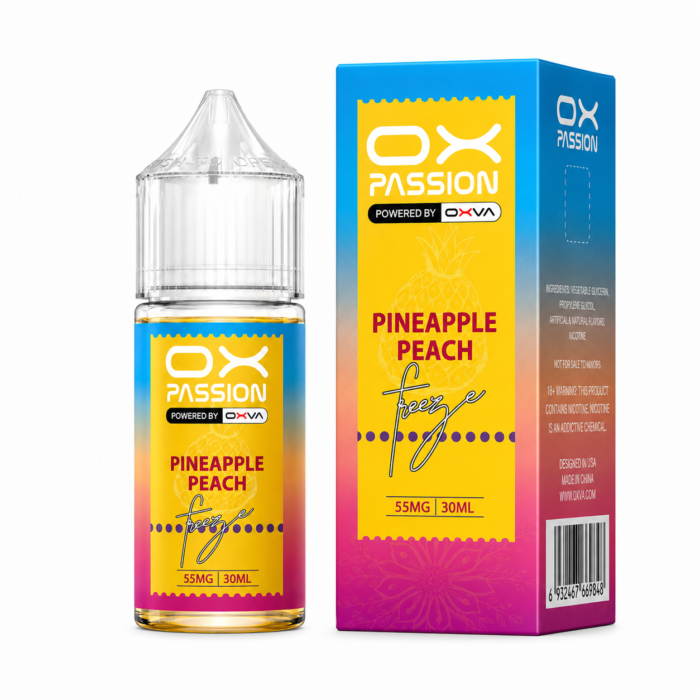 Pineapple Peach 30ml Ox Passion Powered by Oxva (35 55mg) 1 Vape Craze Pineapple peach 30ml Ox Passion Powered by Oxva 35 55mg