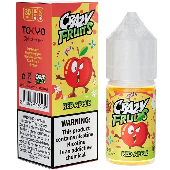 Tokyo Crazy Fruits Red Apple 30ml 1 Vape Craze RED APPLE 30ML TOKYO CRAZY FRUITS