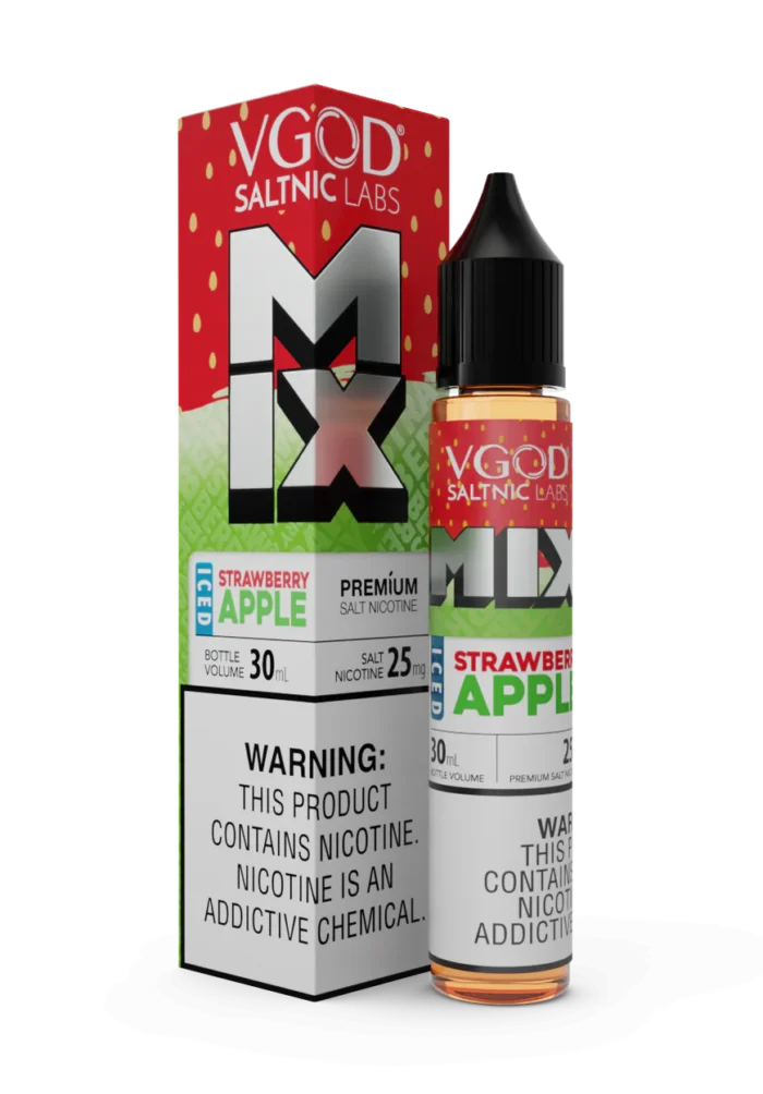 STRAWBERRY APPLE ICE 30ML VGOD MIX SALT NIC 1 Vape Craze STRAWBERRY APPLE ICE 30ML VGOD MIX SALT NIC 1