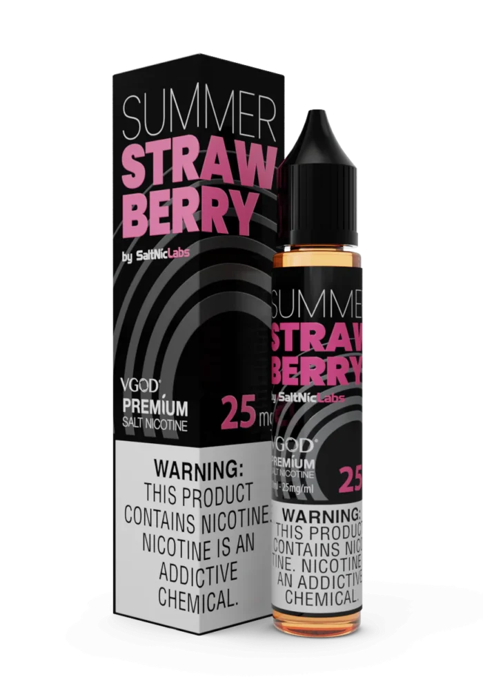 SUMMER STRAWBERRY 30ML VGOD NON ICED SALT NIC 1 Vape Craze SUMMER STRAWBERRY 30ML VGOD NON ICED SALT NIC 1