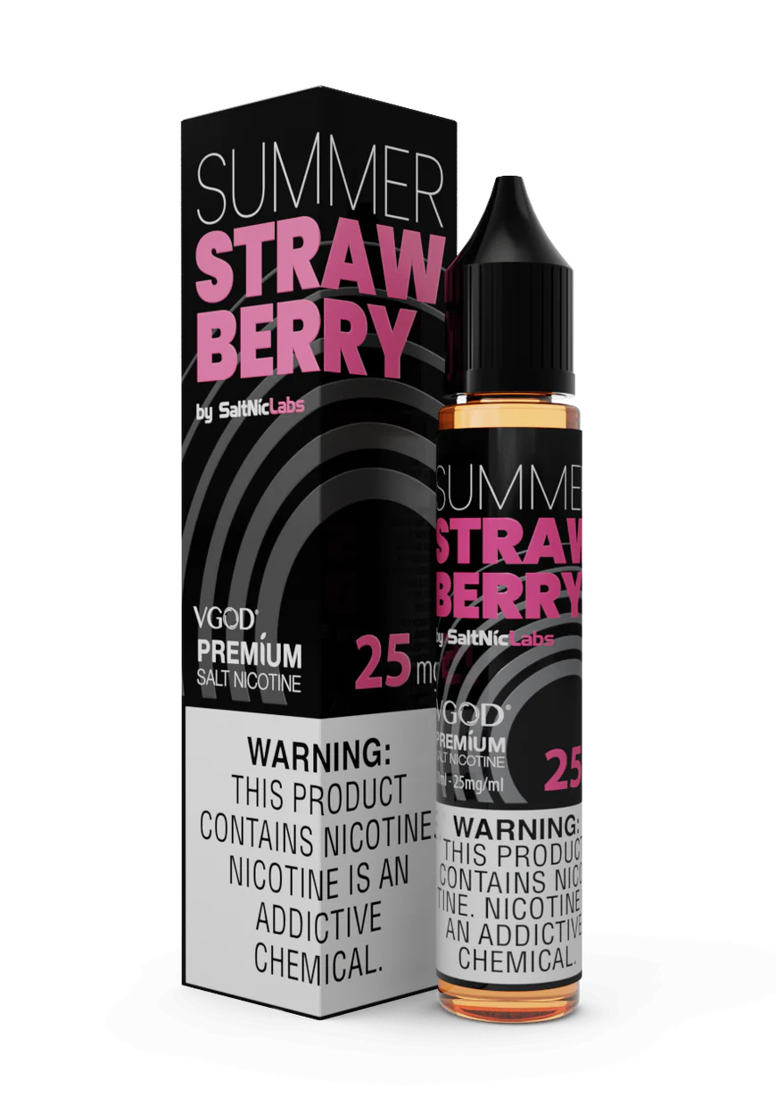 SUMMER STRAWBERRY 30ML VGOD NON ICED SALT NIC SUMMER STRAWBERRY 30ML VGOD NON ICED SALT NIC - Image 1
