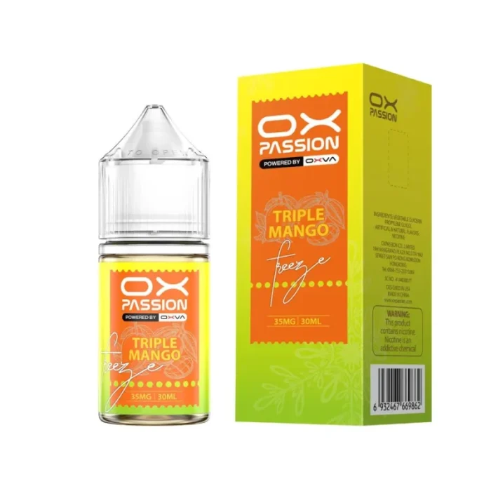 Triple Mango 30ml Ox Passion Powered by Oxva (35 55mg) 1 Vape Craze Triple Mango 30ml Ox Passion Powered by Oxva 35 55mg