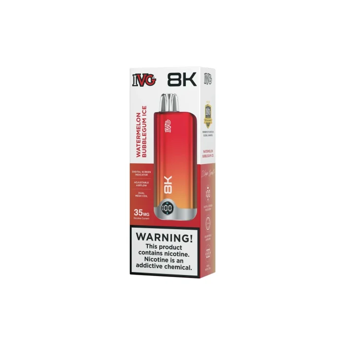 WATERMELON BUBBLE GUM ICE IVG 8K DISPOSABLE 1 Vape Craze WATERMELON BUBBLE GUM ICE IVG 8K DISPOSABLE 1