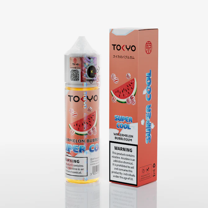 WATERMELON BUBBLEGUM ICE 60ML TOKYO SUPER COOL Tokyo Super Cool Watermelon Bubblegum Ice 60ml - Image 1