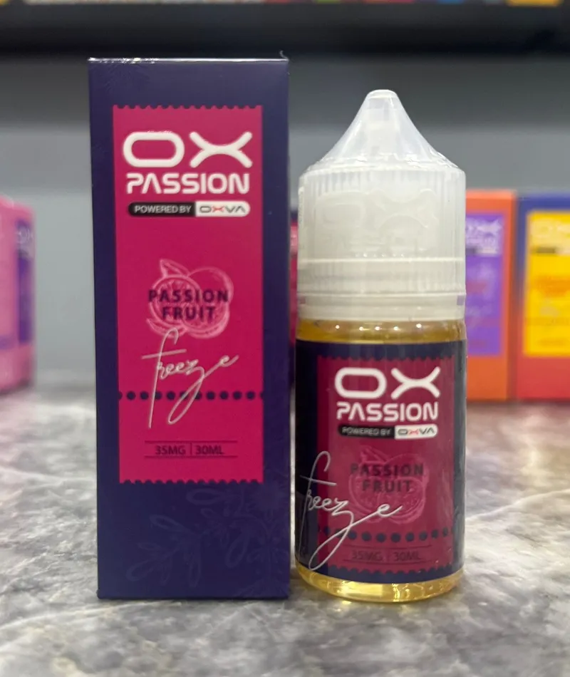passion fruit 30ml Ox Passion Powered by Oxva (35 55mg) Passion Fruit 30ml Ox Passion Powered by Oxva (35 55mg) - Image 1