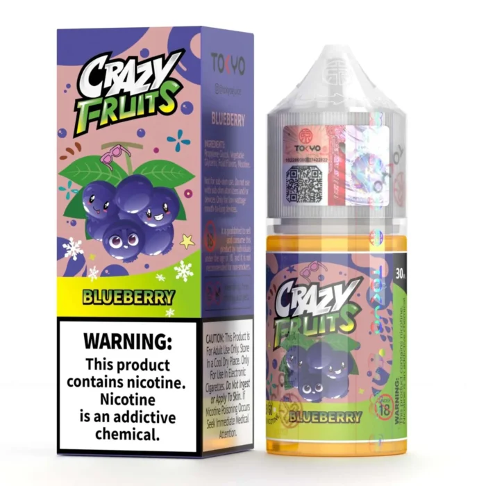 Tokyo Blueberry 30ml - Crazy Fruits Series 1 Vape Craze Tokyo Blueberry 30ML Crazy Fruits Series 1
