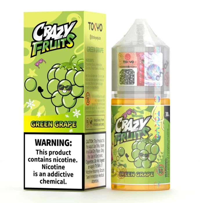 Tokyo Green Grape 30ml - Crazy Fruits Series 1 Vape Craze Tokyo Green Grape 30ML Crazy Fruits Series 1