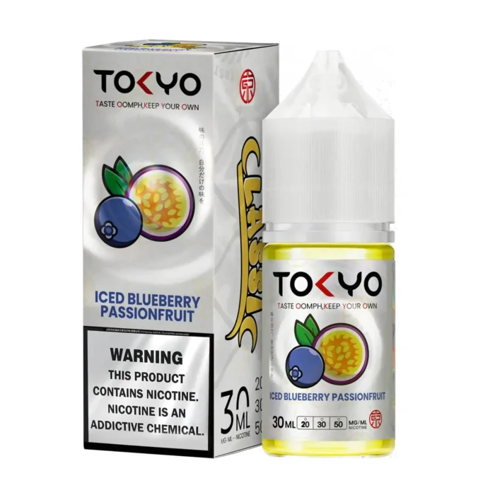 Tokyo Iced Blueberry Passionfruit 30ml - Classic Series 1 Vape Craze Tokyo Iced Blueberry Passionfruit 30ml Classic Series 1
