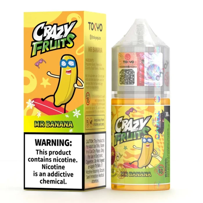 Tokyo Mr Banana 30ml - Crazy Fruits Series 1 Vape Craze Tokyo Mr Banana 30ML Crazy Fruits Series 1