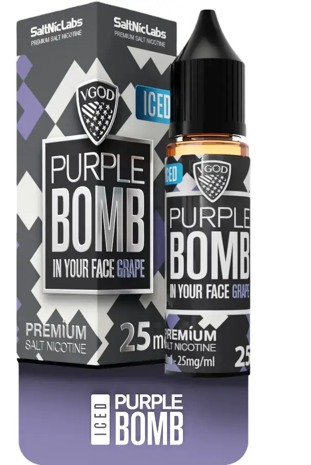 VGOD Iced Purple Bomb 30ml 1 Vape Craze VGOD Iced Purple Bomb SaltNic 30ml 1