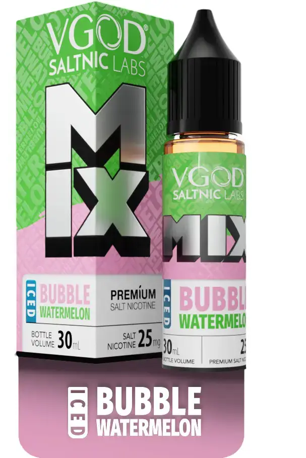 VGOD MIX Iced Bubble Watermelon 30ml 1 Vape Craze VGOD Mix Iced Bubble Watermelon SaltNic 30ml 1