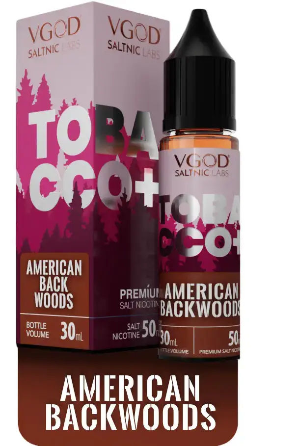 VGOD Tobacco Plus American Backwoods 30ml 1 Vape Craze VGOD Tobacco Plus American Backwoods SaltNic 30ml 1