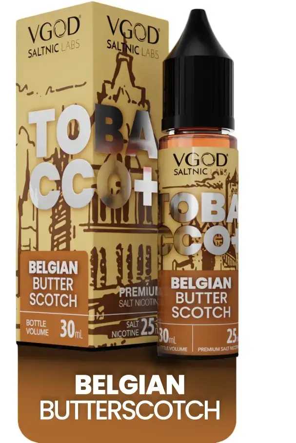 VGOD Tobacco Plus Belgian Butterscotch 30ml 1 Vape Craze VGOD Tobacco Plus Belgian Butterscotch SaltNic 30ml 1